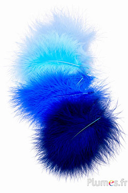 Tacchina marabù - 8-12 cm - sfumature di blu